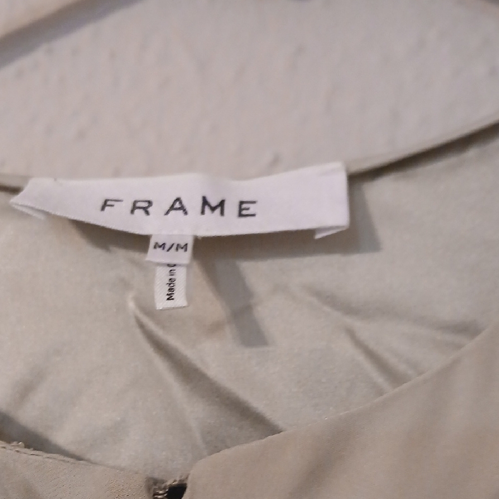 Frame Denim‎ Gray Pleated 3/4 Sleeve Blouse - Picture 3 of 11